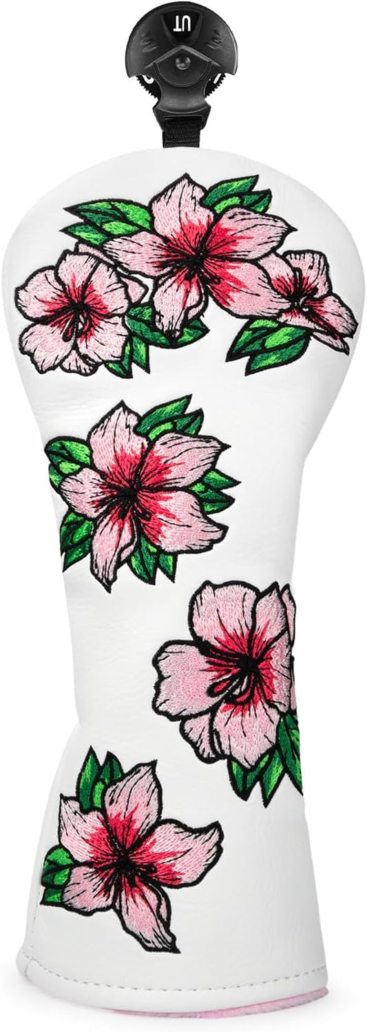 Golf Headcovers Embroidery Driver Cover Fariway Wood Headcover Hybrid Head Covers Leather Golf Club Covers for Most Brand