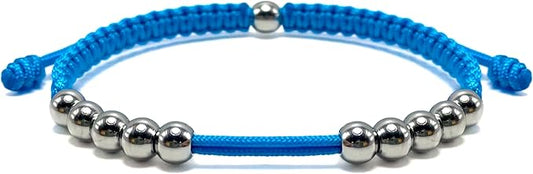 LAMIBEE Golf Stainless Steel 10 Beads Score Counter Bracelet, Golf Stroke Count Bracelet, Resizable and Easy to Adjust Golf Round Scoring Tracker, Durable and Stylish Golf Accessory