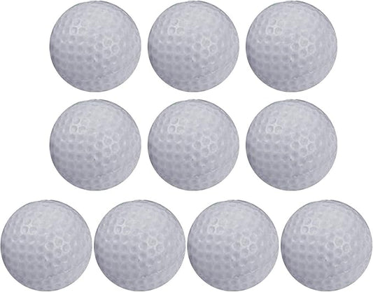 10 Pack Pu Foams Golf Practice Ball Realistic Feel Flight Training Ball for Indoor Outdoor Ball Colored