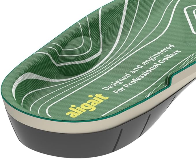 aligait Performance Golf Insoles: Increase Drive Distance, Enhance Swing Stability & Reduce Foot Fatigue (Medium : US (M) 6.5~8.5 / (F) 8~10)