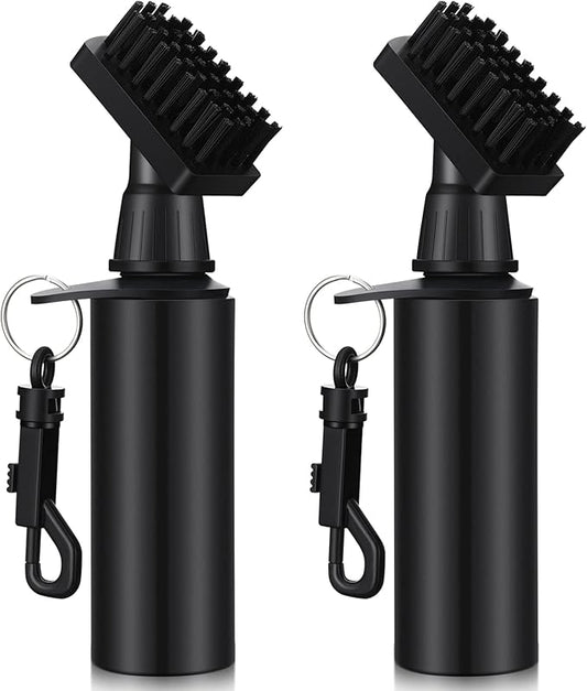 2 Pack Club Cleaner Groove Tube Golf Brush With Leakproof Reservoir, Squeeze Bottle for Easy Cleaning, 7 Inches Tall