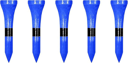 Wooden Golf Tees 3-1/4", 2-3/4", 2-1/8", 1-1/2" Available, 100 Count (Natural Color, White, Black, Blue, Red, Green, Yellow, Pink, Orange)