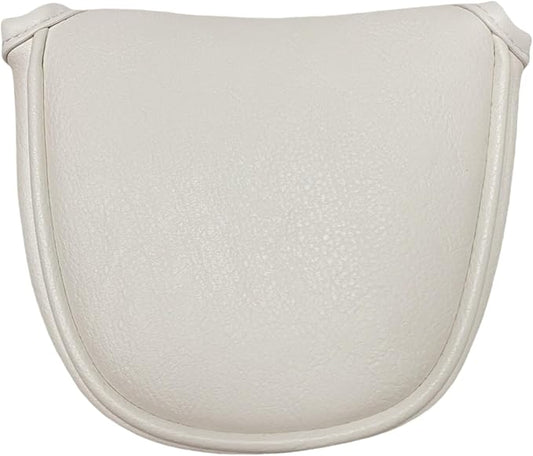 Blank Golf Mallet Putter Cover - Black or White Head Cover with Magnetic Closure