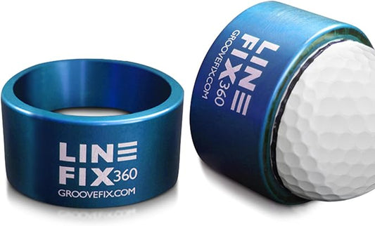 LineFix360 (BLUE) Golf Ball Alignment Marker – Precision 360° Line Tool for Enhanced Putting Accuracy
