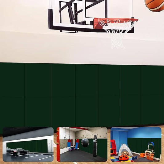 Gym Padding Wall Pads for Gym Wall Mats Basketball Wall Padding 2" Thick Foam Gym Wall Pad for Kids Wall Pad Protection, Waterproof Durable Wall Pads for Safety Colorful Wall Pad