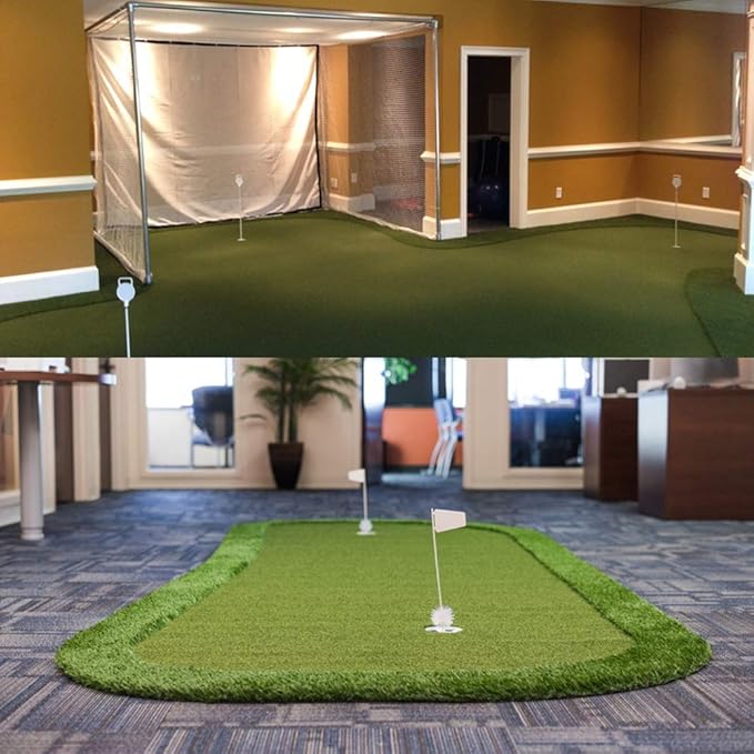 Pro Putting Green Golf Artificial Grass Turf 10FTX77FT， Indoor Outdoor Golf Training Mat, Synthetic Fake Grass for Baseball Football Gym Sports