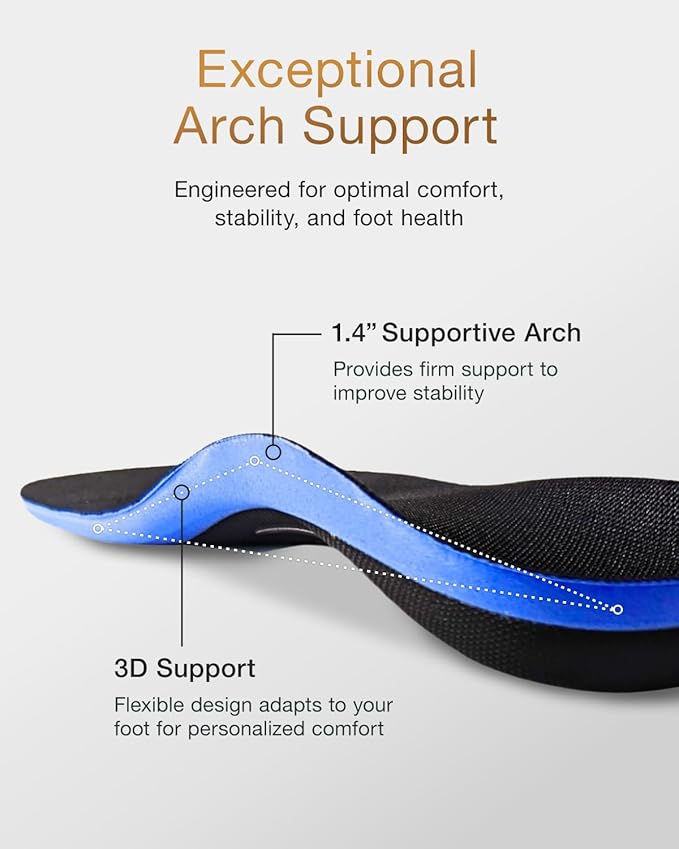 Premium Quality Gel Shoe Insoles from Japan, Shock Absorption, High Arch Support, Walking, Golf Insoles Men, Shoe Inserts Women, Shoe Insoles Women, Shoe Inserts Men, Unisex Sole Inserts, XL