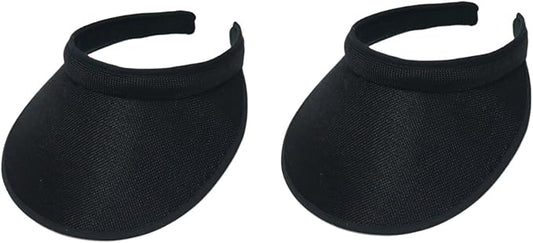 Cloth Covered Slip-On Visor for Women, Adjustable Cap Sports Sun Visors for Men