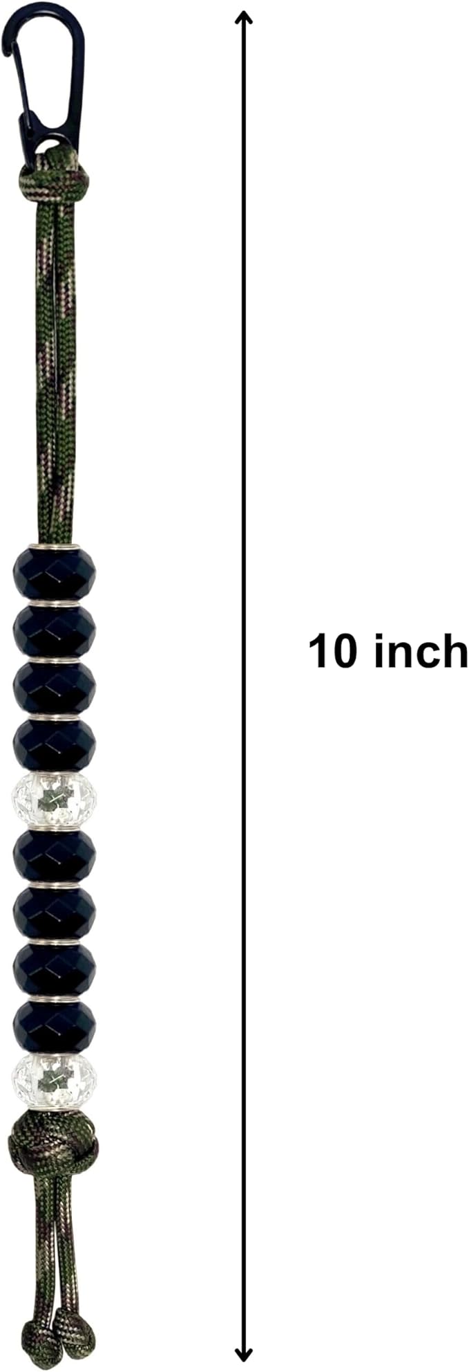 LAMIBEE Golf Beads Count Stroke Score Counter, Durable 550 lbs Paracord String with 10 Beads, Easy Scorekeeping, Hand-Braided with Clip