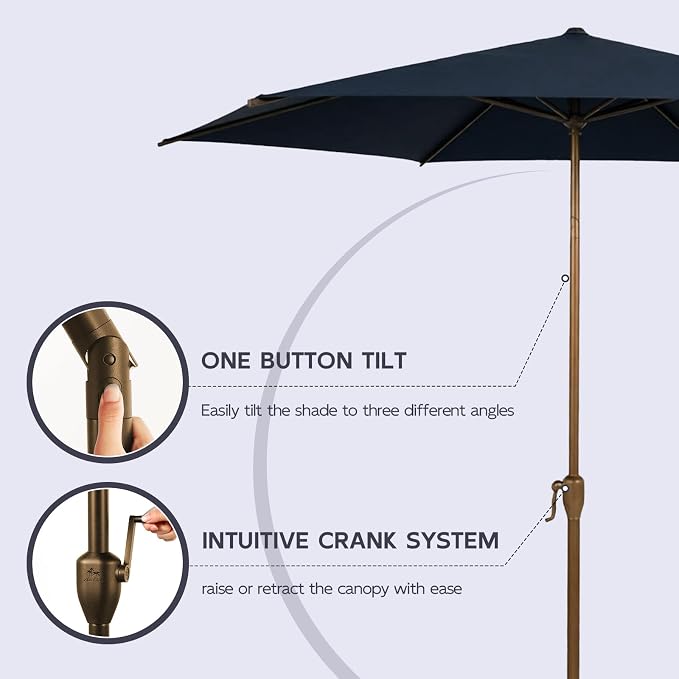 Abba Patio 9FT Outdoor Patio Umbrella Outdoor Table Umbrella - Image 4