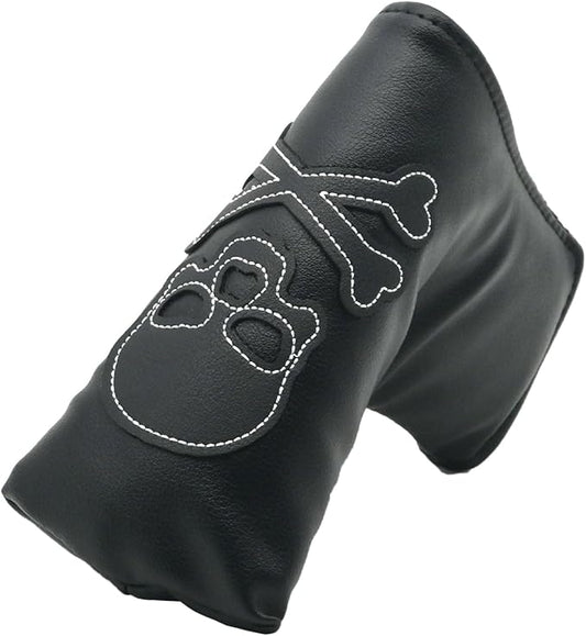 4 Pcs Golf Club Head Covers PU Leather Skull Golf Club Covers for Drivers, Fairway Woods, and Hybrids Fit Most Golf Clubs Golf Headcovers Set