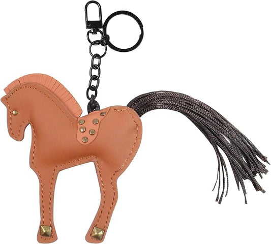 Horse Keychain, Hanging Charm Accessory for Purse, Bag and Backpacks Pony Key Chain for Women