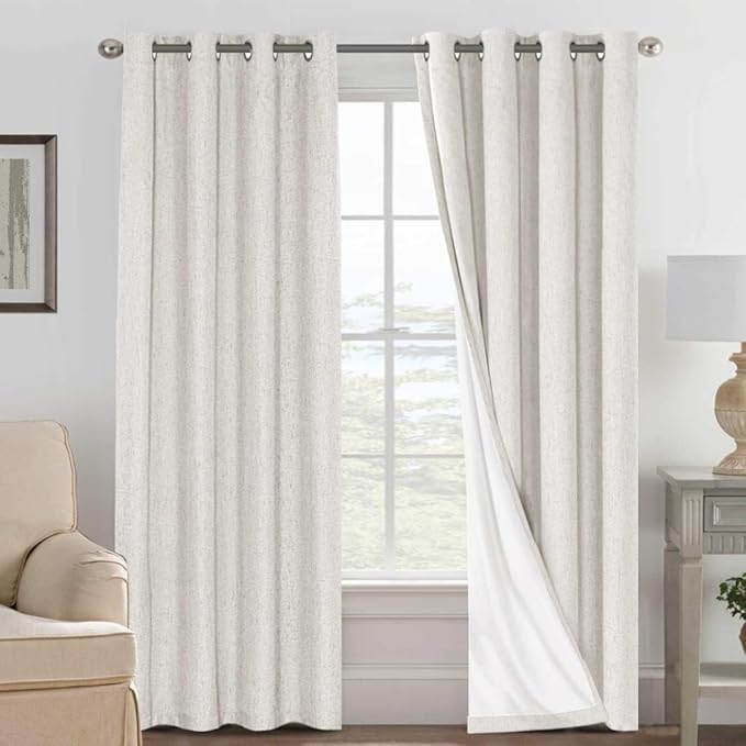 H.VERSAILTEX Ivory Blackout Curtains by HVERSAILTEX