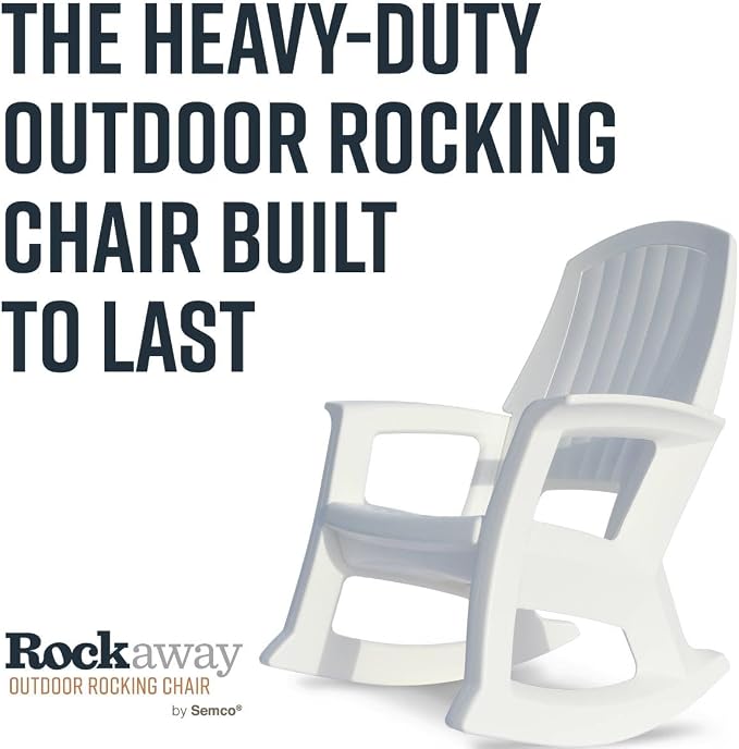 Rockaway Heavy Duty All Weather Patio or Deck Rocking Chair, and Patio - Image 7