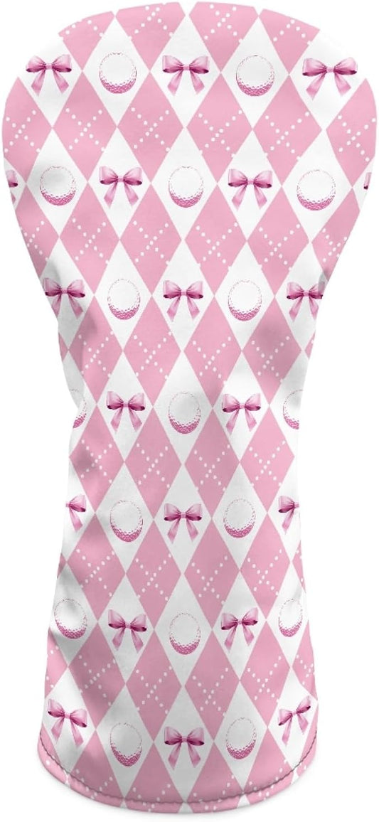 Golf Club Head Covers for Club Protective, Waterproof PU Leather Driver Fairway Wood Hybrid Head Cover