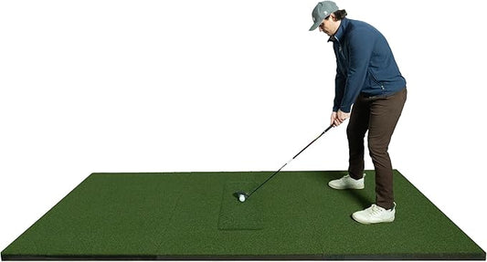 SIGPRO Softy Golf Mat - Professional-Grade Practice Mat - Realistic Fairway Feel - Real Tee Capable, Replaceable Hitting Strip, Thick Cushioning & Joint-Friendly Design