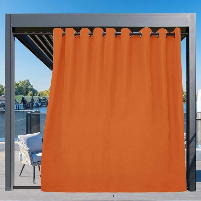 Easy-Going Outdoor Curtains for Patio 1 Panel, 150x96 inch, Weatherproof - Image 3
