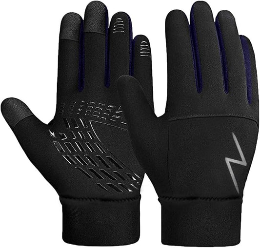 Kids Winter Gloves Back Water Repellent Touchscreen Warm Fleece Anti-Slip for Boys Girls Teen 3-15 Years