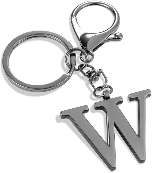 LAXPICOL Gold Letter A-Z Keychain for Women Bag Charms Purse Charms For Handbags Metal Alphabet Initial Letter Keychain