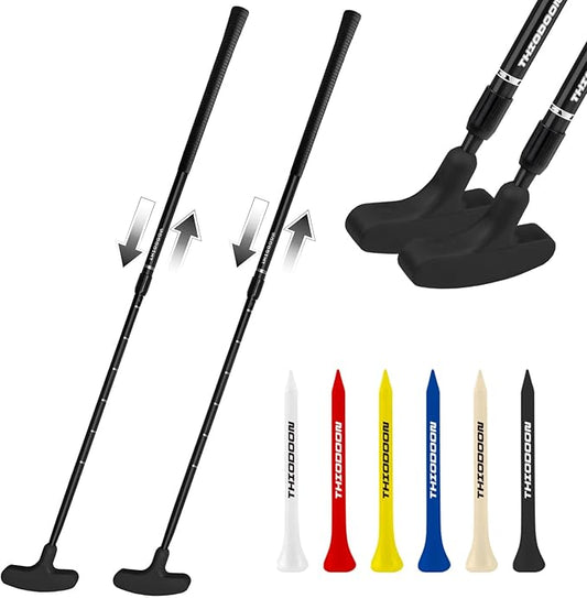 THIODOON Golf Putters for Men and Women Two-Way Kids Putter Mini Golf Putter for Right or Left Handed Golfers Adjustable Length Golf Putter Suitable for Children, Teenagers and Adults