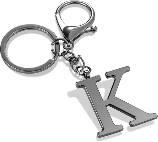 LAXPICOL Gold Letter A-Z Keychain for Women Bag Charms Purse Charms For Handbags Metal Alphabet Initial Letter Keychain