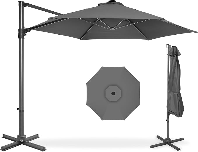 Best Choice Products 10ft Offset Cantilever Hanging Market Patio Umbrella by Unknown