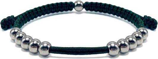 LAMIBEE Golf Stainless Steel 10 Beads Score Counter Bracelet, Golf Stroke Count Bracelet, Resizable and Easy to Adjust Golf Round Scoring Tracker, Durable and Stylish Golf Accessory