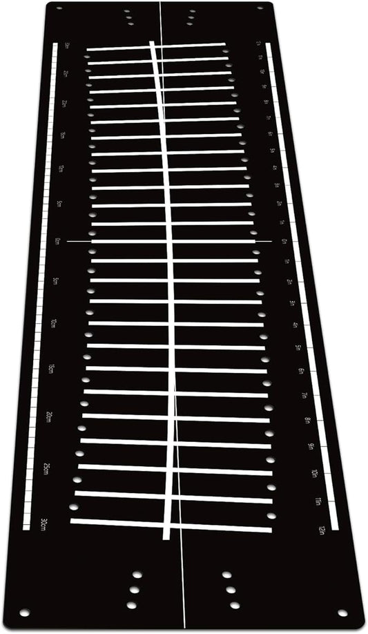 Golf Putting Mats Practice Indoor 30 x 8.27 Inch Golf Putting Practice Training Aid Alignment Track Green Mat Exercise Putter Training Supplies