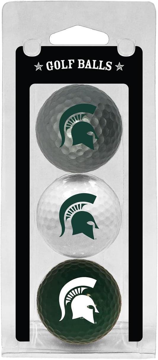 Team Golf NCAA Regulation Size Golf Balls, 3 Pack, Full Color Durable Team Imprint