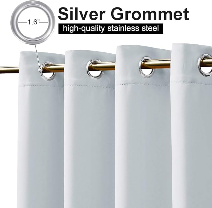 NICETOWN Outdoor Curtain for Patio Waterproof, Energy Smart Thermal Insulated - Image 2