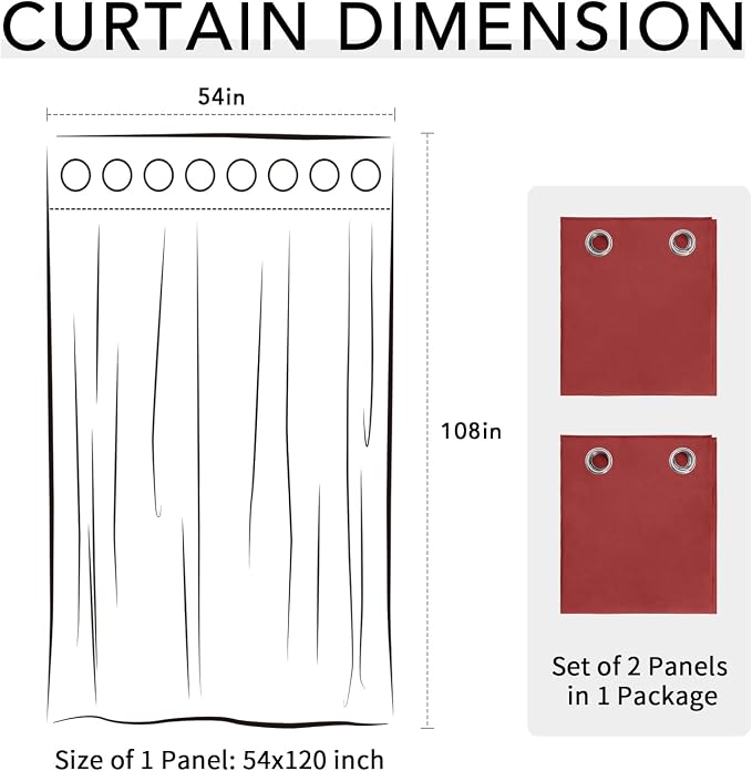 Easy-Going 100% Waterproof Outdoor Curtains 54x108 inch, Gazebo and Pergola 2 - Image 7