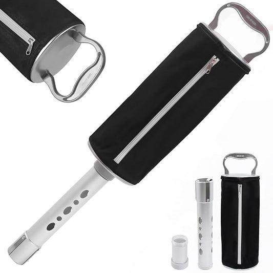 HOW TRUE Shag Bag for Golf Balls, Golf Ball Retriever with Detachable Aluminum Alloy Tube, Golf Shag Bags, Hold up to 70 Balls