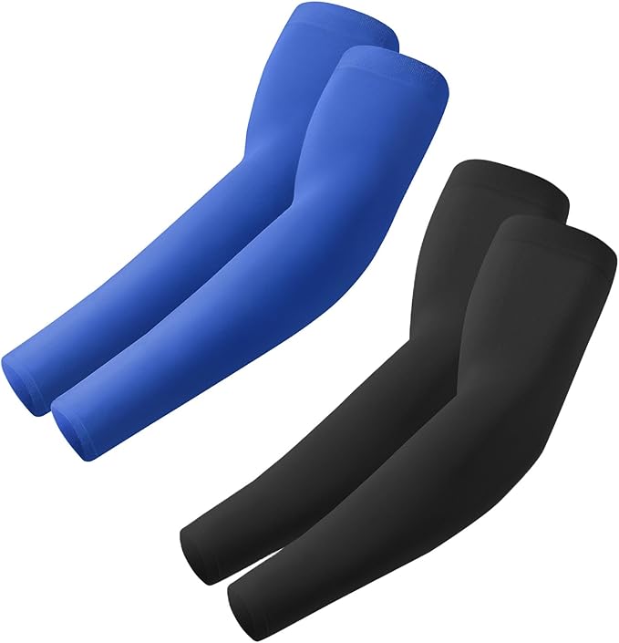Arm Sleeves, Cooling UV Sun Protection Sports Compression for Men/Women