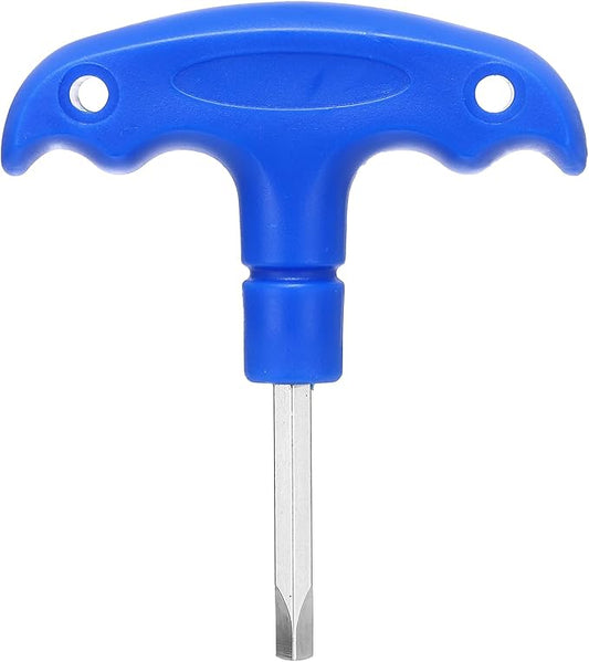 HARFINGTON Golf Spike Wrench Tool 4.3mm Golf Torque Wrench Stainless Steel Golf Head Adjustment Tool Golf Driver Torque Tool with Triangle Tip for Golf Drivers and Head Weight, Blue