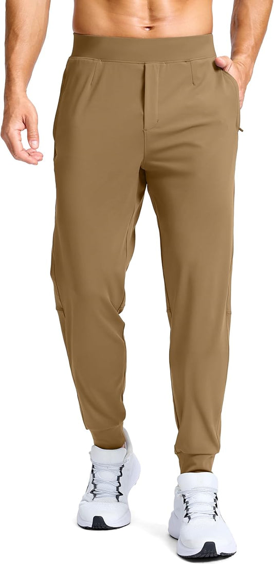 G Gradual Men's Golf Joggers Pants with Zipper Pockets Stretch Sweatpants Slim Fit Track Pants Joggers for Men Work Running