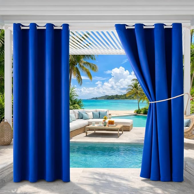 Waterproof Outdoor Curtain W52 x L84 by DivaenCamino