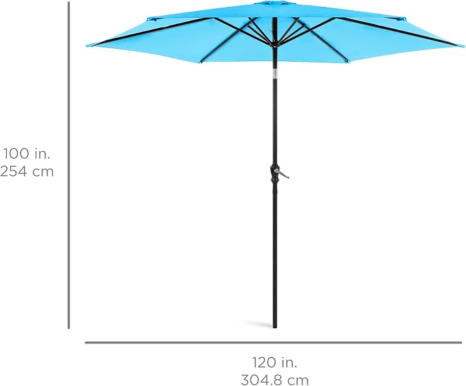 Best Choice Products 10ft Outdoor Patio Umbrella, Outdoor Table Umbrella - Image 7