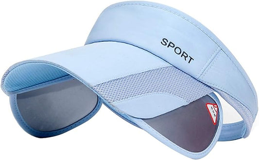 Summer Sun Visor Hat - Women Adjustable Golf Cap with Retractable Brim, UV Protection Beach/Tennis Sport Hat