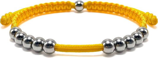 LAMIBEE Golf Stainless Steel 10 Beads Score Counter Bracelet, Golf Stroke Count Bracelet, Resizable and Easy to Adjust Golf Round Scoring Tracker, Durable and Stylish Golf Accessory