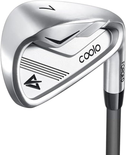 COOLO Graphite Golf Irons, Provide More Speed and Control, Beginner/High Handicap/Seniors/Ladies, Reduced Strain on Elbows and Wrists, Right&Left Handed