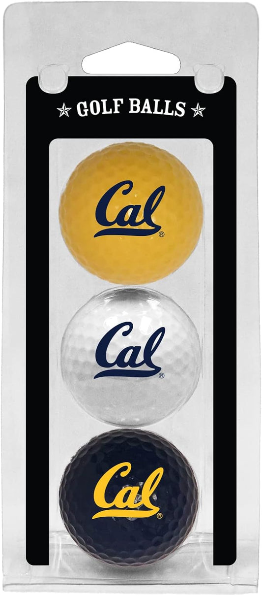 Team Golf NCAA Regulation Size Golf Balls, 3 Pack, Full Color Durable Team Imprint