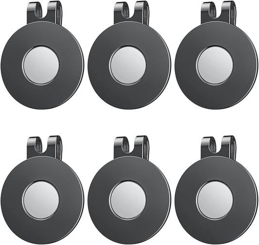 GreenHaven Golf Hat Clips Magnetic Golf Ball Marker Holders for Golf Hats Caps Pants Gloves Bags Visors Belts Nickel-Plated Alloy Clips for Metal Golf Ball Markers (Ball Marker Not Included)