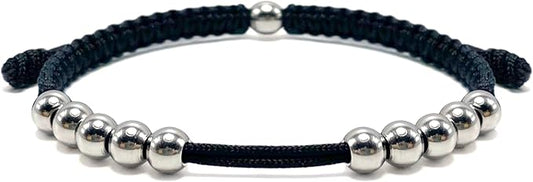 LAMIBEE Golf Stainless Steel 10 Beads Score Counter Bracelet, Golf Stroke Count Bracelet, Resizable and Easy to Adjust Golf Round Scoring Tracker, Durable and Stylish Golf Accessory
