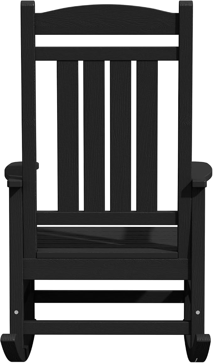 Oversized Outdoor Rocking Chairs Set of 2, HDPE Porch Rocker - Image 11