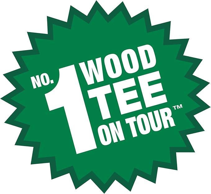 PrideSports Wine & Martini Specialty Wood Golf Tees - 2-3/4 Inch, 50 Count - White - 100% Hardwood