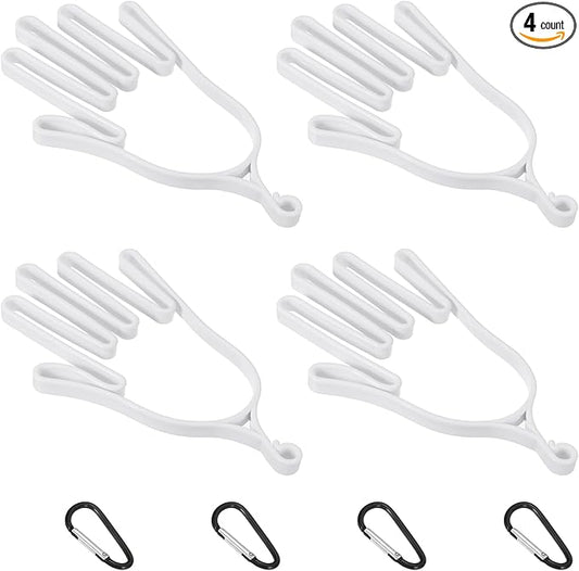 PATIKIL Golf Gloves Stretcher,Plastic Keeper Support Rack Holder Dryer Hanger Frame with Hanging Hooks
