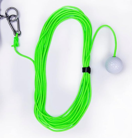 Swing Away! Golf Training Tool for Drivers & Irons - Practice Your Golf Swing in The Backyard with A Real Golf Ball & Experience 50 Feet of Ball Flight Feedback