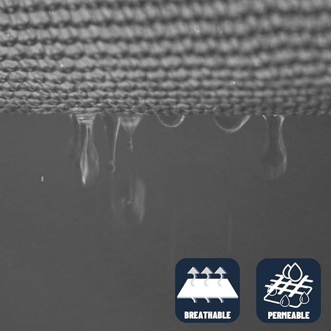 SUNNY GUARD Custom Size 16'x16'x22.6'Dark Grey Sun Shade Sail Right Triangle UV - Image 5