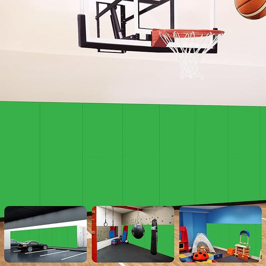 Gym Padding Wall Pads for Gym Wall Mats Basketball Wall Padding 2" Thick Foam Gym Wall Pad for Kids Wall Pad Protection, Waterproof Durable Wall Pads for Safety Colorful Wall Pad