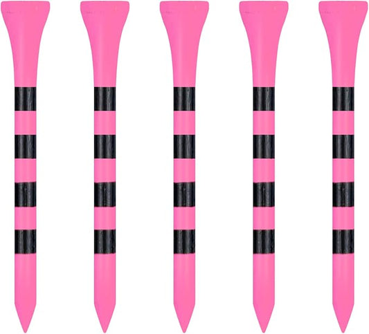 Wooden Golf Tees 3-1/4", 2-3/4", 2-1/8", 1-1/2" Available, 100 Count (Natural Color, White, Black, Blue, Red, Green, Yellow, Pink, Orange)